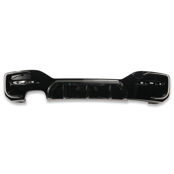 Exon Gloss Black Rear Diffuser w. Single Outlet for BMW 1-Series 118i 120i 125i LCI F20 M-Sport - MODE Auto Concepts