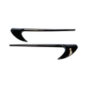 Emblex Gloss Black Side Fender Swoosh for Mercedes Benz AMG GLC63s X253/C253 GLE63 W167 S63 S W223 - MODE Auto Concepts