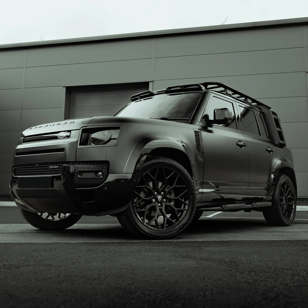 Exon x VELOS Gloss Black Full Bodykit for Land Rover Defender 110 L663 2019-present - MODE Auto Concepts