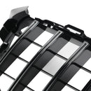 Exon Gloss Black w. Chrome Strip Panamericana GT Style Grille for Mercedes Benz C63/C63s AMG W205 (15-21) - MODE Auto Concepts