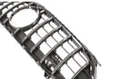Exon Gloss Black w. Chrome Strip Panamericana GT Style Grille for Mercedes Benz A-Class & A35 AMG W177 Facelift (2023-present) - MODE Auto Concepts