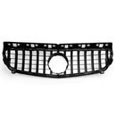 Exon Gloss Black w. Chrome Strip Panamericana GT Style Grille for Mercedes Benz A-Class & A45 AMG W176 Pre-Facelift (12-15) - MODE Auto Concepts