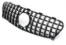 Exon Gloss Black w. Chrome Strip Panamericana GT Style Grille for Mercedes Benz GLA-Class & GLA45 AMG X156 Facelift (17-19) - MODE Auto Concepts