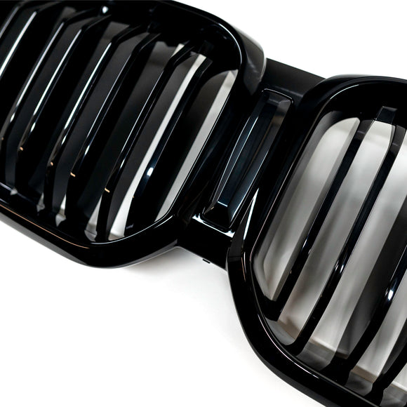 Exon Gloss Black X3M/X4M M Style Twin Slat Grille for BMW X3 LCI G01 & X4 LCI G02 - MODE Auto Concepts