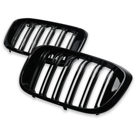 Exon Gloss Black X3M/X4M M Style Twin Slat Grille for BMW X3 G01 & X4 G02 - MODE Auto Concepts