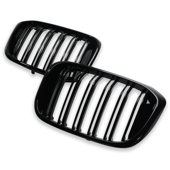 Exon Gloss Black X3M/X4M M Style Twin Slat Grille for BMW X3 G01 & X4 G02 - MODE Auto Concepts