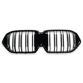 Exon Gloss Black X6M M Style Twin Slat Grille for BMW X6 G06 Pre-LCI 2020-2023 - MODE Auto Concepts