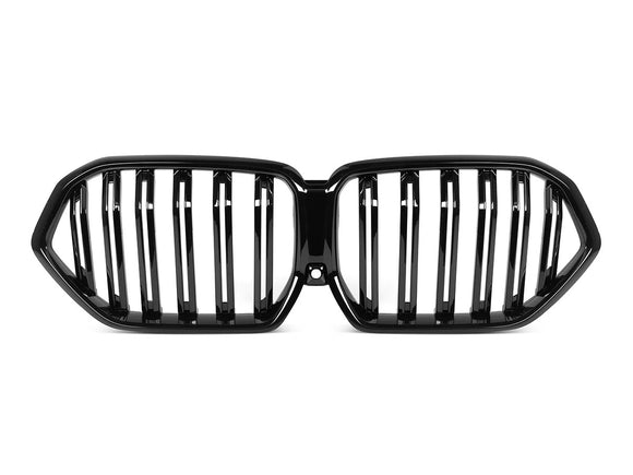 Exon Gloss Black X6M M Style Twin Slat Grille for BMW X6 G06 LCI 2024-present - MODE Auto Concepts