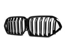 Exon Gloss Black X6M M Style Twin Slat Grille for BMW X6 G06 LCI 2024-present - MODE Auto Concepts