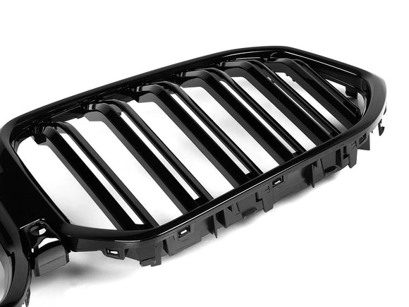 Exon Gloss Black X6M M Style Twin Slat Grille for BMW X6 G06 LCI 2024-present - MODE Auto Concepts