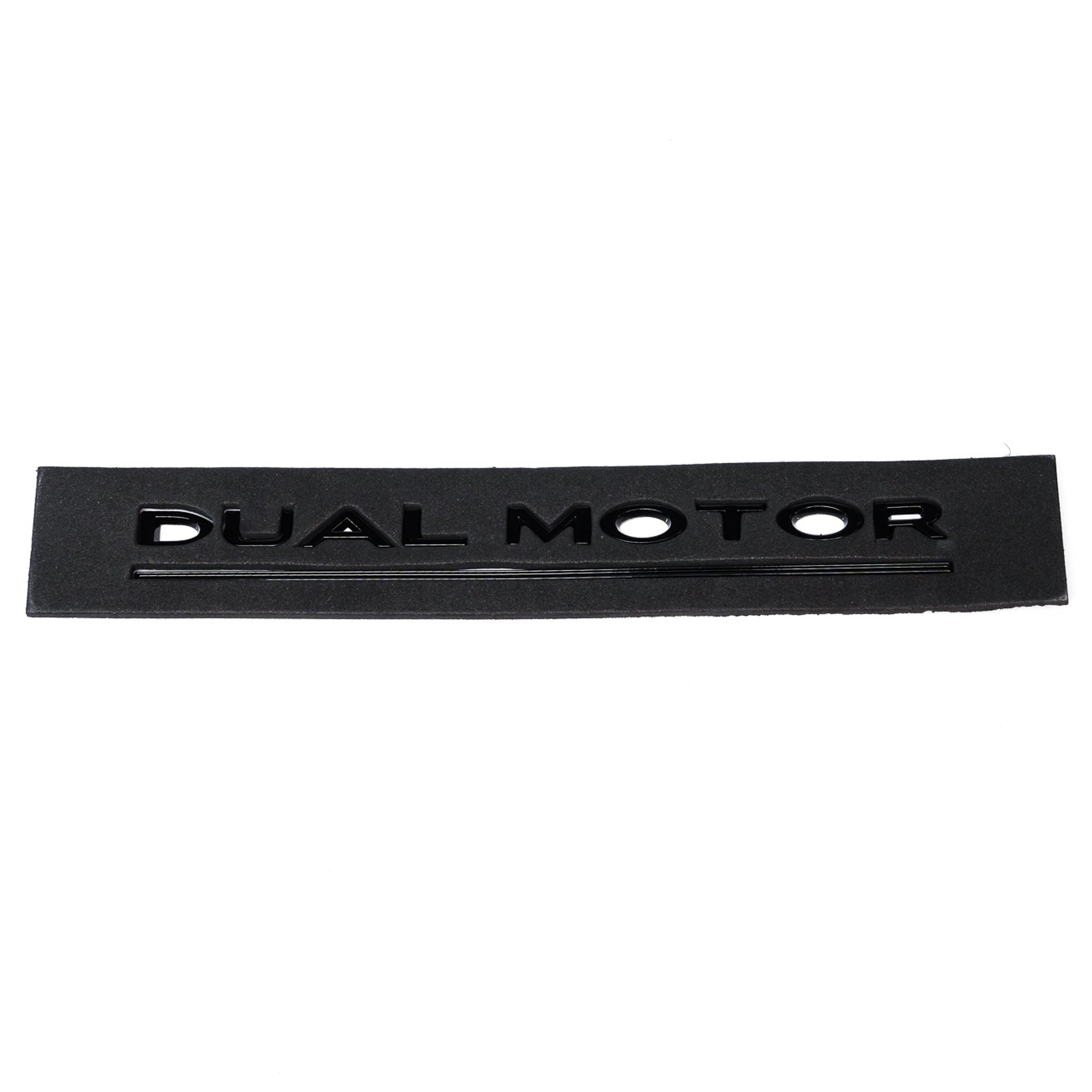 Emblex Tesla Style Gloss Black Rear Badge Dual Motor Emblem for Tesla Model S 3 X Y - MODE Auto Concepts