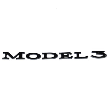 Emblex Tesla Style Gloss Black Rear Badge Emblem for Tesla Model 3 - MODE Auto Concepts