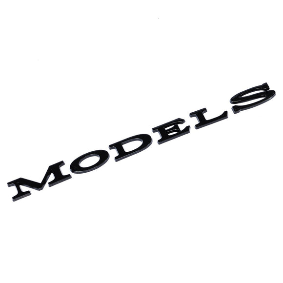 Emblex Tesla Style Gloss Black Rear Badge Emblem for Tesla Model S - MODE Auto Concepts