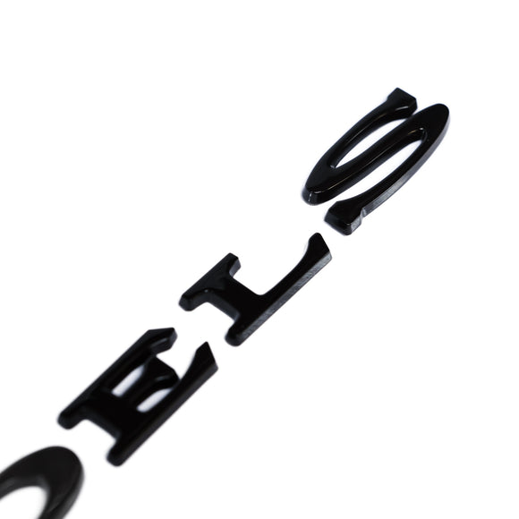 Emblex Tesla Style Gloss Black Rear Badge Emblem for Tesla Model S - MODE Auto Concepts