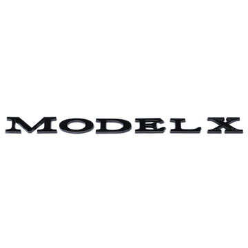 Emblex Tesla Style Gloss Black Rear Badge Emblem for Tesla Model X - MODE Auto Concepts