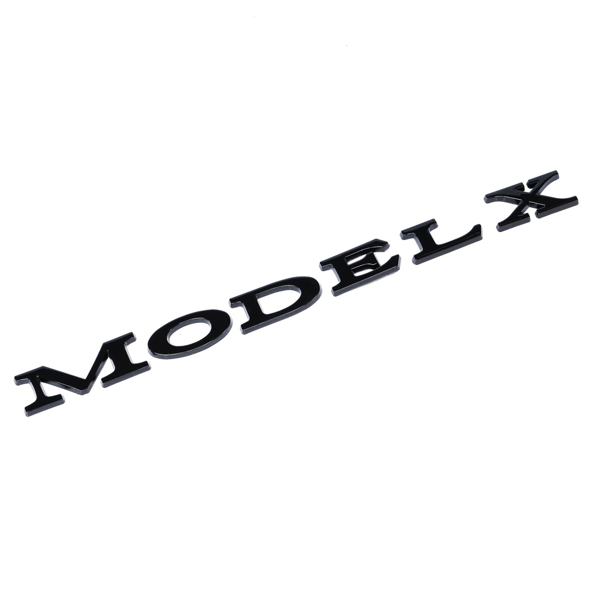 Emblex Tesla Style Gloss Black Rear Badge Emblem for Tesla Model X ...