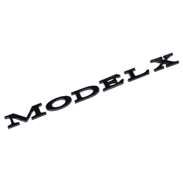 Emblex Tesla Style Gloss Black Rear Badge Emblem for Tesla Model X - MODE Auto Concepts