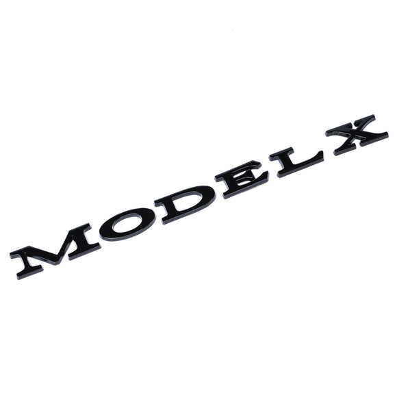 Emblex Tesla Style Gloss Black Rear Badge Emblem for Tesla Model X - MODE Auto Concepts