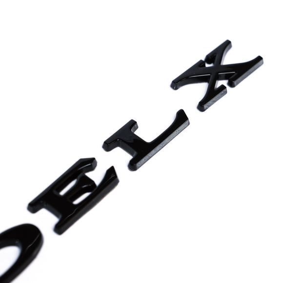 Emblex Tesla Style Gloss Black Rear Badge Emblem for Tesla Model X - MODE Auto Concepts