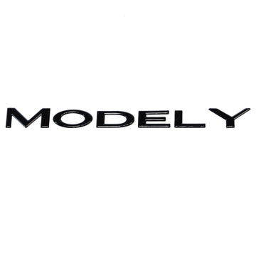 Emblex Tesla Style Gloss Black Rear Badge Emblem for Tesla Model Y - MODE Auto Concepts