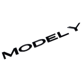 Emblex Tesla Style Gloss Black Rear Badge Emblem for Tesla Model Y - MODE Auto Concepts