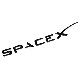 Emblex Tesla Style Gloss Black Rear Badge Space X Emblem for Tesla Model S 3 X Y - MODE Auto Concepts