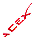 Emblex Tesla Style Gloss Red Rear Badge Space X Emblem for Tesla Model S 3 X Y - MODE Auto Concepts