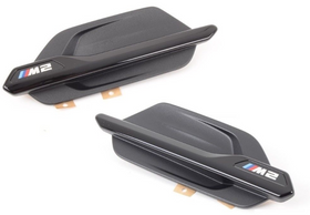 Genuine BMW Gloss Black Side Fender Grille Set BMW M2 & M2 Competition F87 - MODE Auto Concepts