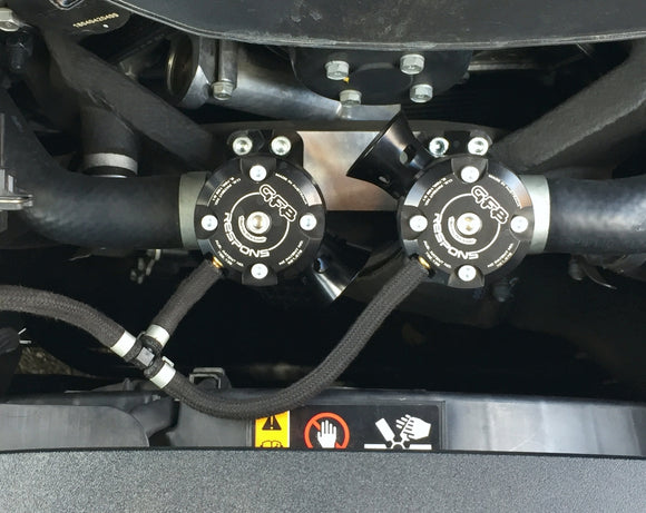 GFB Respons T9012 Diverter / Blow Off Valve (2 valves included) with Sound Adjustment System for Kia Stinger 3.3T GDI 2017-present - MODE Auto Concepts
