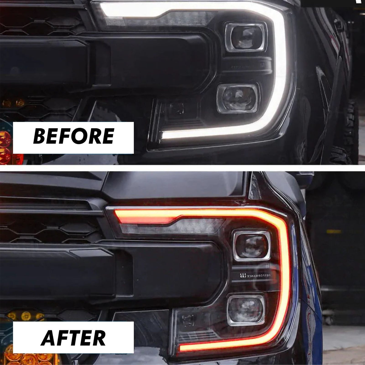 Luminosa Lava Amber Daytime Running Light DRL LED Module for Ford Rang ...