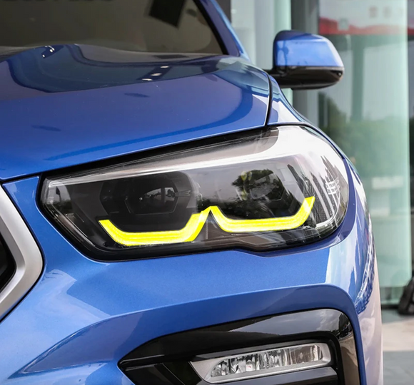 Luminosa Motorsport CSL Yellow Daytime Running Light DRL LED Module for X5M F95 X6M F96 & X5 G05 X6 G06 - MODE Auto Concepts