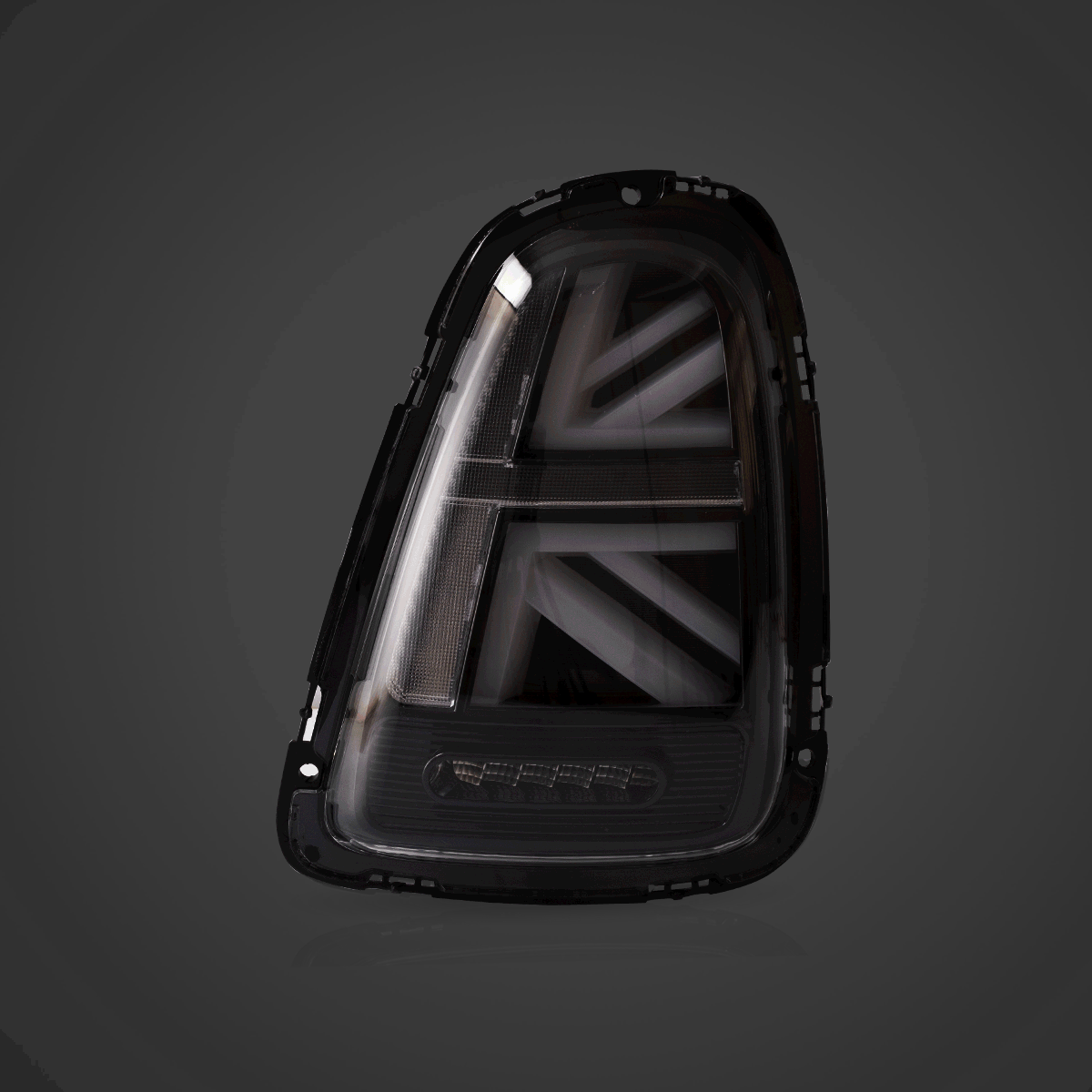 Luminosa Union Jack Style LED Tail Light Blackline w. Black Trim for M ...