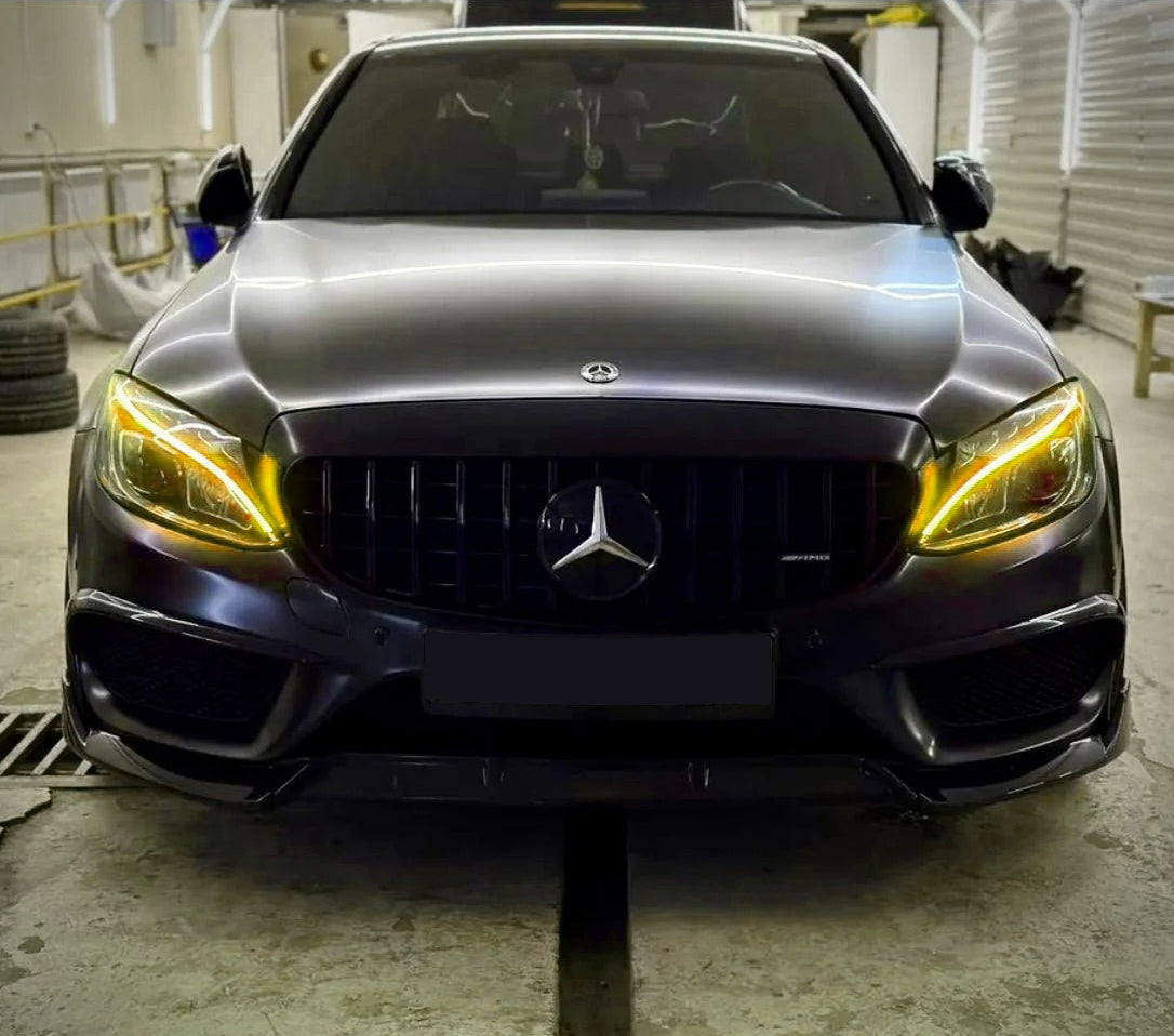 Luminosa Yellow Daytime Running Light DRL LED Module for Mercedes C43 C63s AMG W205 inc. C-Class (2014-2018) - 0