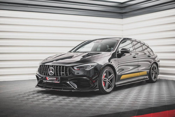 Maxton Design Front Splitter V.3 for Mercedes Benz CLA45 AMG w. Aero C118 - MODE Auto Concepts