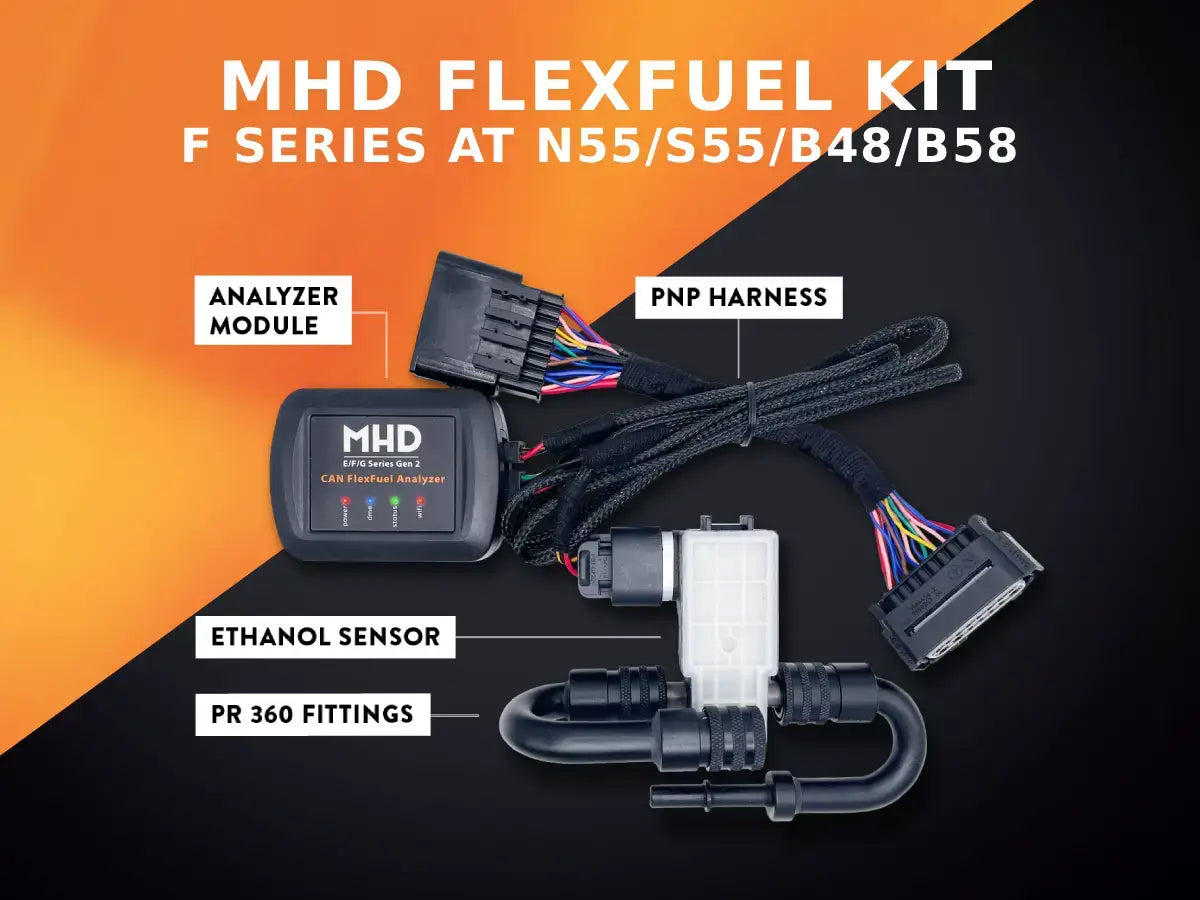 MHD Flex Fuel Analyzer Kit for B48 B58 N55 S55 F-Series M2 M3 M4 F8X & 1 2 3 4 5 6 Series F2X F3X AT - CAN Enabled