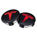 Emblex Tesla Style Black and Red Wheel Centre Caps Hammer Emblem for Tesla Model S 3 X Y - MODE Auto Concepts