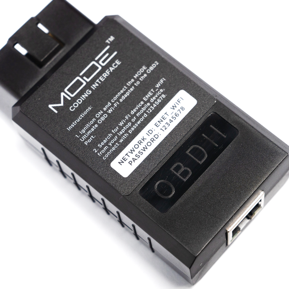 MODE Ultimate OBD II - WiFi ENET Adapter for bm3 MHD xHP xD BimmerCode E-SYS ISTA & More! for BMW I F G-Series Mini Cooper & Toyota Supra A90 - MODE Auto Concepts