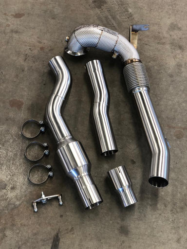MODE Design Decatted Downpipe MQB FWD VW Golf MK8 GTI - MODE Auto Concepts