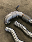 MODE Design Decatted 3.5" Downpipe V2 MQB AWD VW Golf MK8 R Audi S3 8Y 2.0T EA888 - MODE Auto Concepts