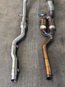 MODE Design Decatted 3.5" Downpipe V2 MQB AWD VW Golf MK8 R Audi S3 8Y 2.0T EA888 - MODE Auto Concepts