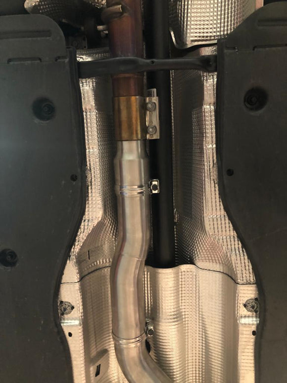 MODE Design Decatted 3.5" Downpipe V2 MQB AWD VW Golf MK8 R Audi S3 8Y 2.0T EA888 - MODE Auto Concepts