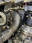 MODE Design Decatted 3.5" Downpipe V2 MQB AWD VW Golf MK8 R Audi S3 8Y 2.0T EA888 - MODE Auto Concepts