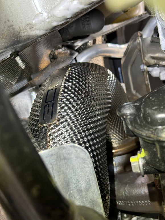 MODE Design Decatted 3.5" Downpipe V2 MQB AWD VW Golf MK8 R Audi S3 8Y 2.0T EA888 - MODE Auto Concepts