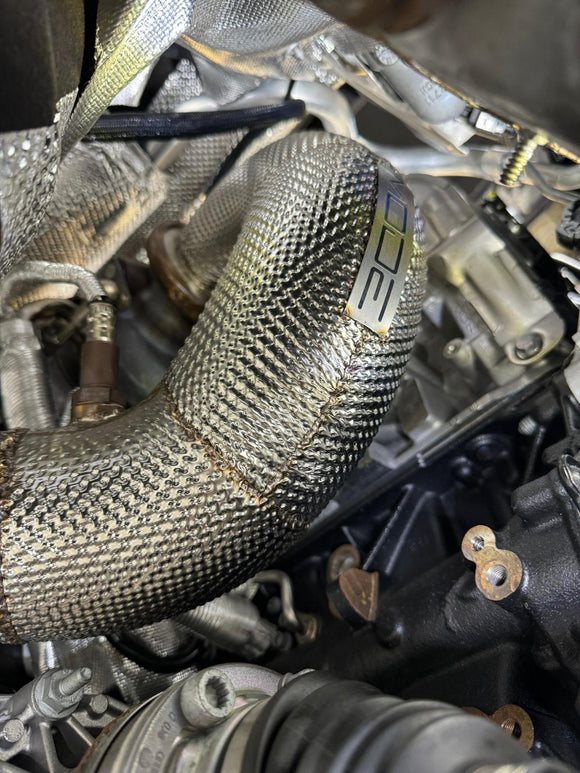 MODE Design Decatted 3.5" Downpipe V2 MQB AWD VW Golf MK8 R Audi S3 8Y 2.0T EA888 - MODE Auto Concepts