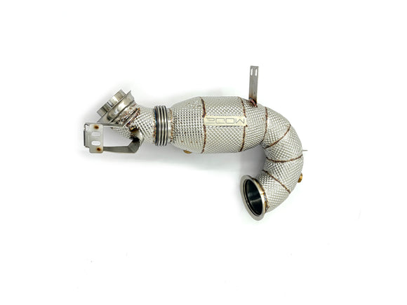 MODE Design 200cpsi Catted W. Heatshield Downpipe for Mercedes Benz AMG GT 4-Door GT43 GT50 GT53 X290 GLE53 W167 S450 S500 W223 3.0T M256