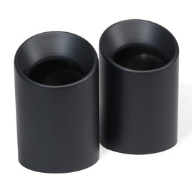 MODE Design 3.75" (98mm) Angle Cut Slip On Exhaust Tips High-Temp Coated Matte Black for BMW 535i F10 F11 640i F06 F12 F13 320i 330i 330e G20 G21 inc. xDrive & Diesel - MODE Auto Concepts