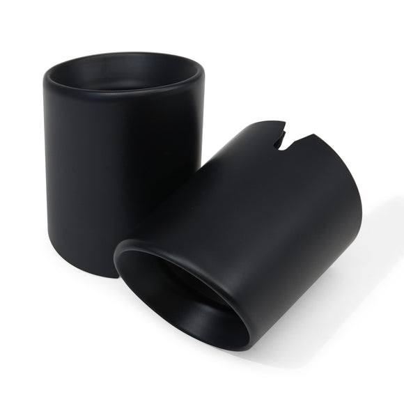 MODE Design 3.75" (98mm) Angle Cut Slip On Exhaust Tips High-Temp Coated Matte Black for BMW 535i F10 F11 640i F06 F12 F13 320i 330i 330e G20 G21 inc. xDrive & Diesel - MODE Auto Concepts