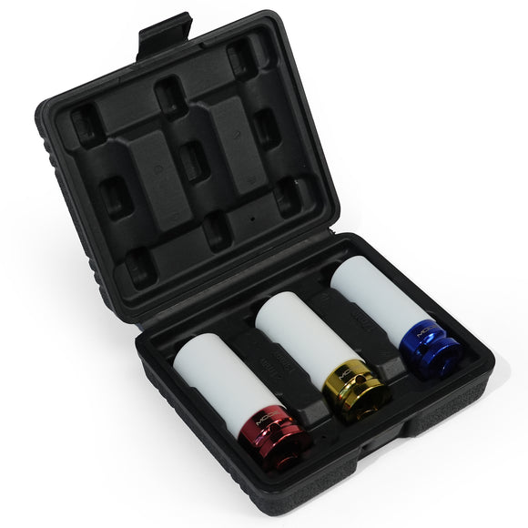 MODE PlusTrack 3-Piece Protective Wheel Saver Socket Tool Kit 17mm 19mm 21mm - MODE Auto Concepts