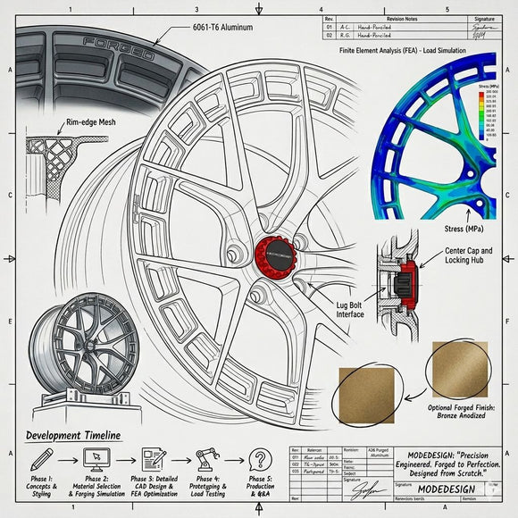 MODE Design Bespoke Forged Wheel Program (1 of 1 Design)