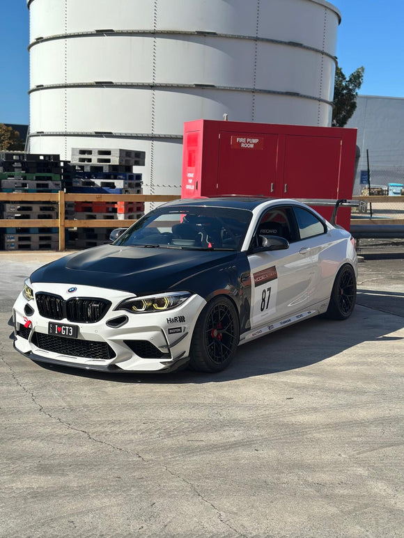 MODE Design Clubsport Bolt-In Rollcage / Harness Bar for BMW M2 F87 inc. M2 Competition - Motorsport Australia CAMS Approved